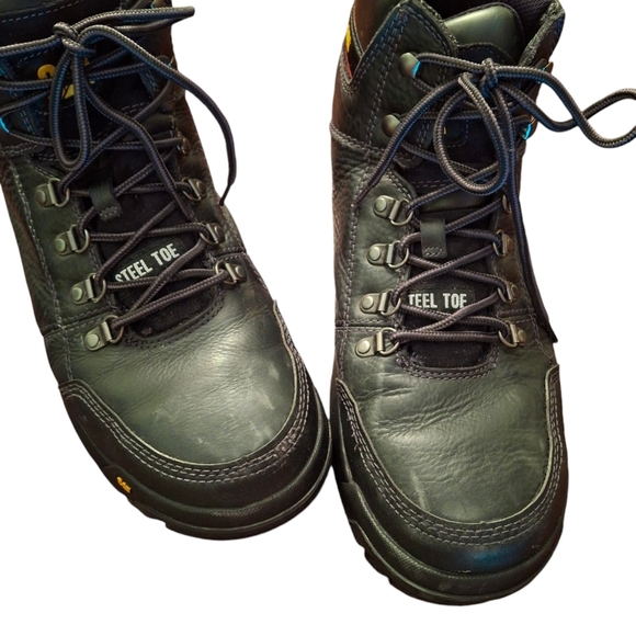Caterpillar Outline Steel Toe P90800 Black Lace-up Work Boots Men Size 13 Wide main image 9